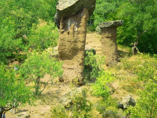 урочище Демерджи, каменные грибы